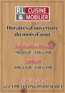 Horaires d’ouverture du mois d’août (3)